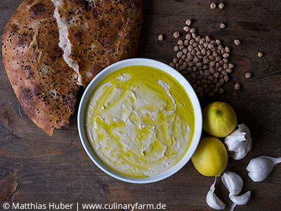 Rezepte mit Hülsenfrüchten: Grundrezept Hummus